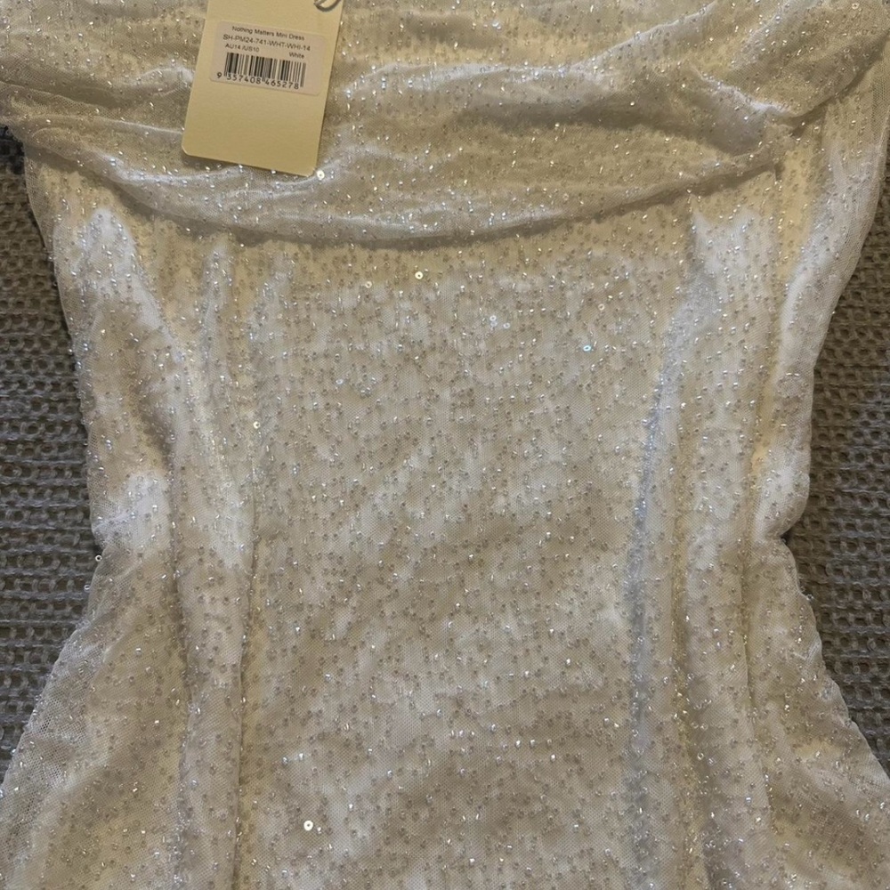 Peppermayo white mini dress NWT